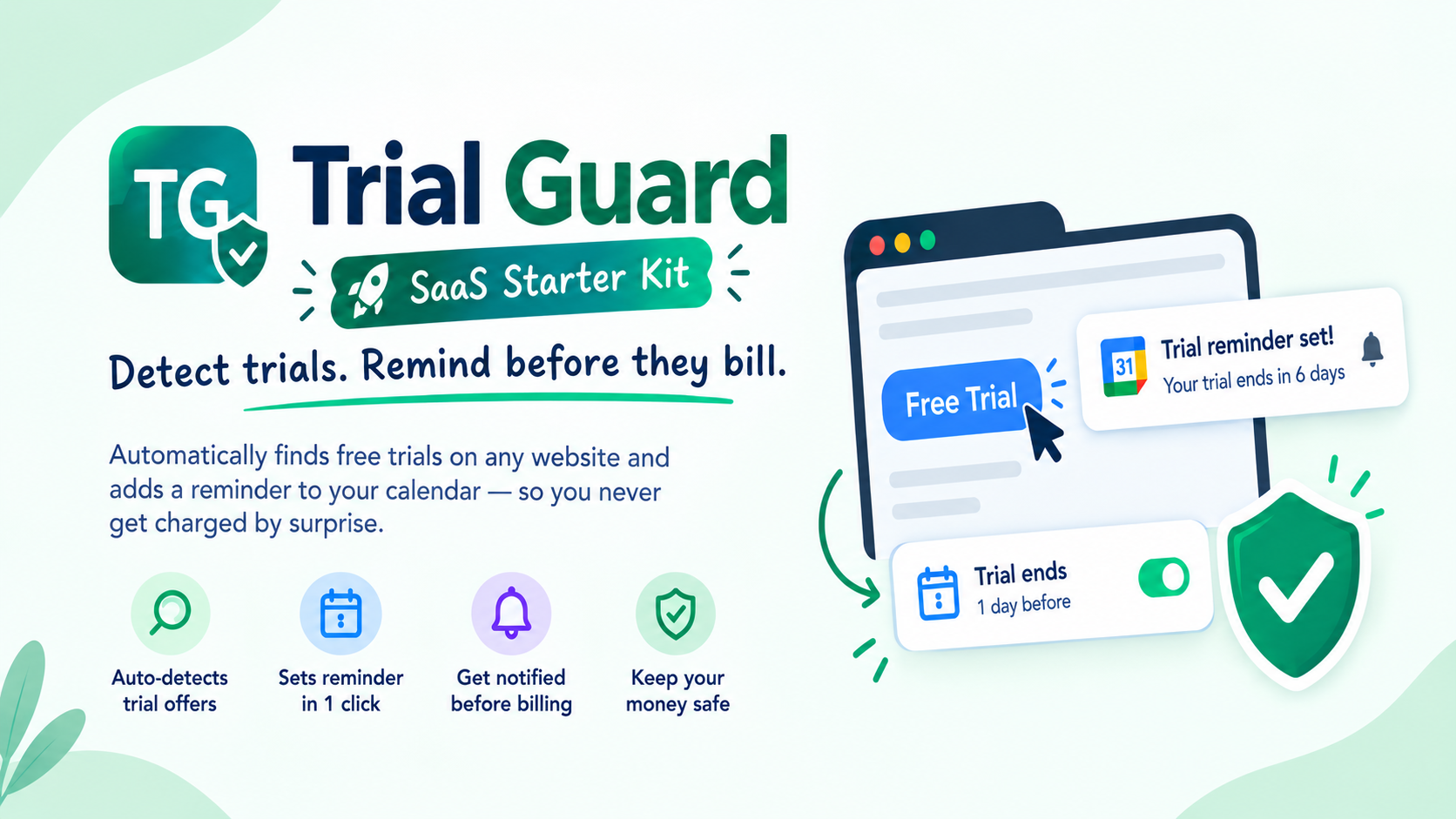 TrialGuard: Turnkey Manifest V3 Chrome Extension Micro-SaaS in a Box