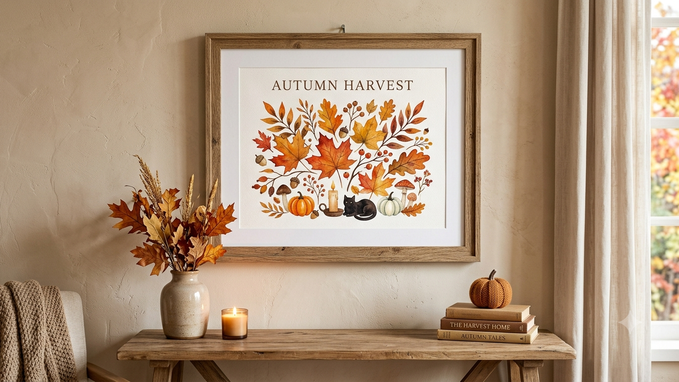 Autumn Harvest — Printable Wall Art Pack 