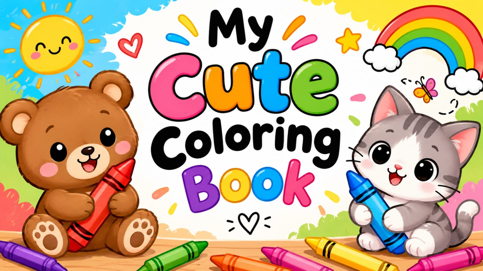 Cute Coloring Book for Little Artists Ages 3-6