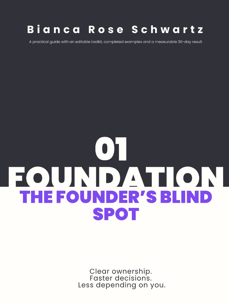 Foundation: The Founder’s Blind Spot