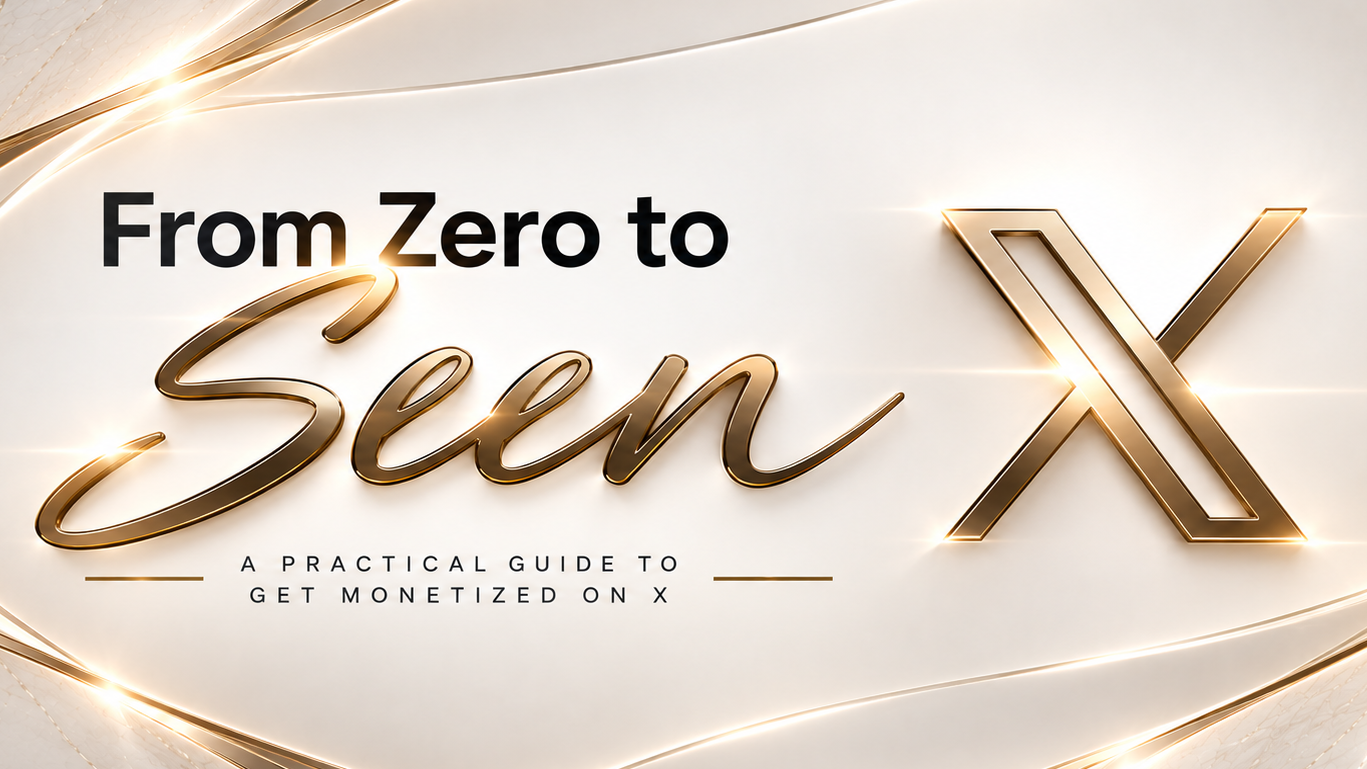 From Zero to Seen - Get Monetized on X