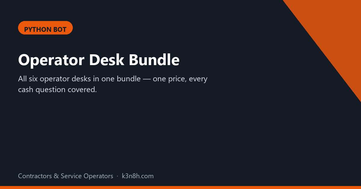 Operator Desk Bundle