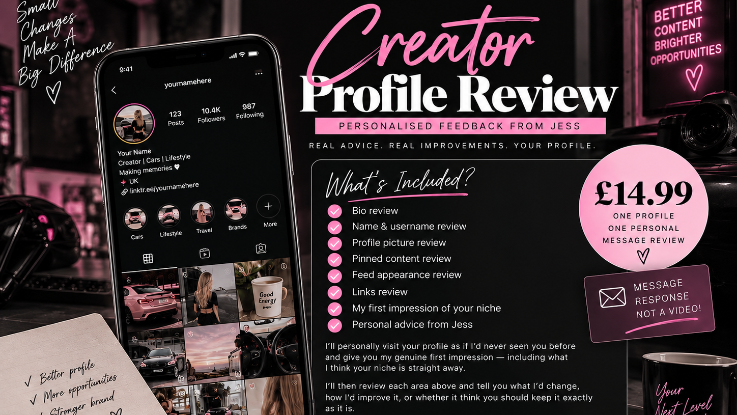 Creator Profile Review✨