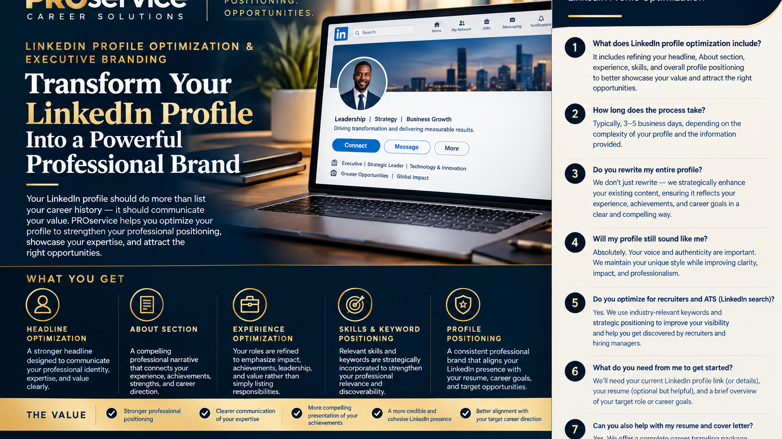 LinkedIn Profile Optimization & Executive Branding