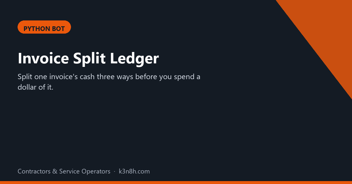 Invoice Split Ledger