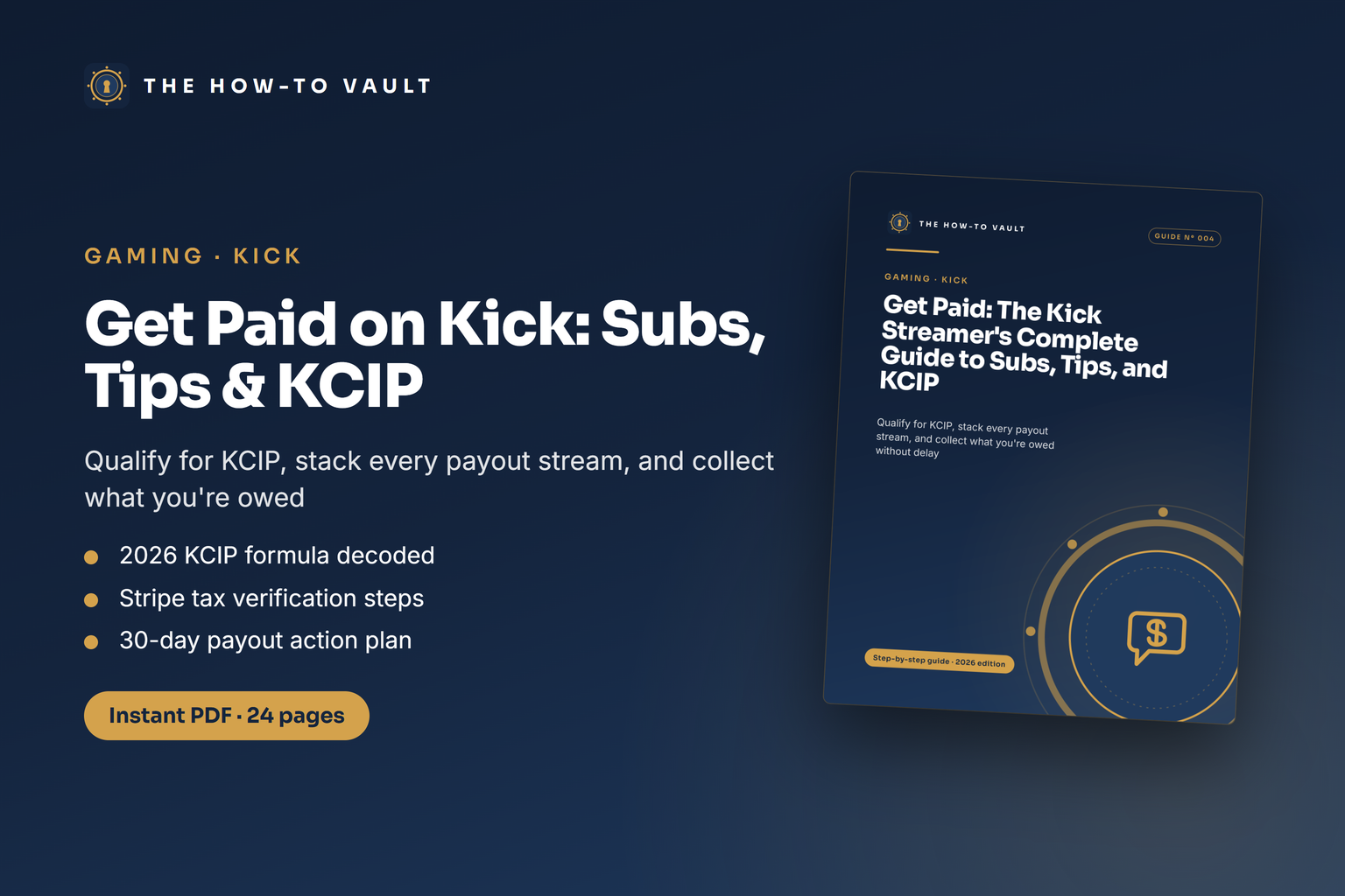 Get Paid: The Kick Streamer's Complete Guide to Subs, Tips, and KCIP