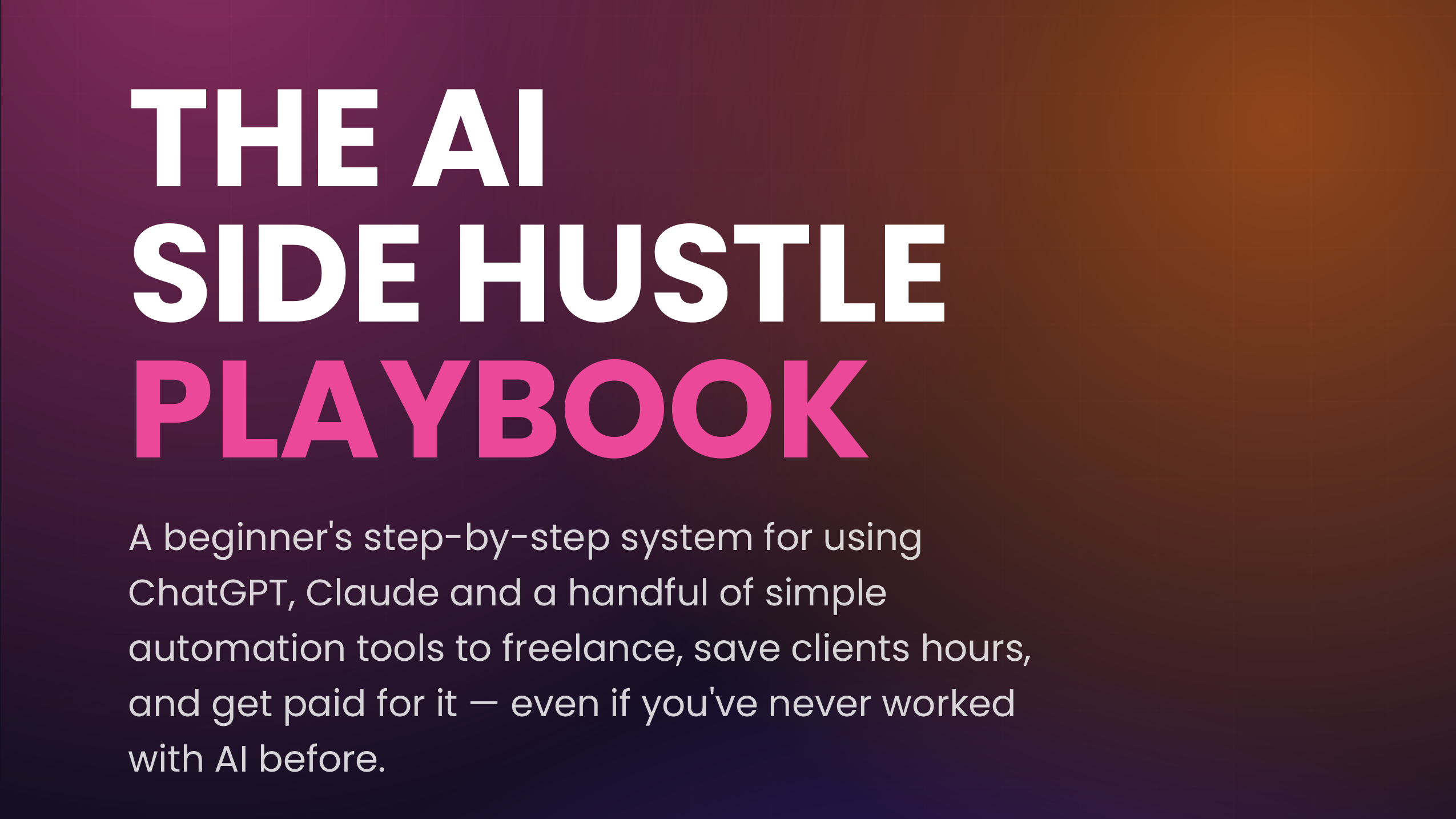 The AI Side Hustle Playbook: Earn More Starting Now