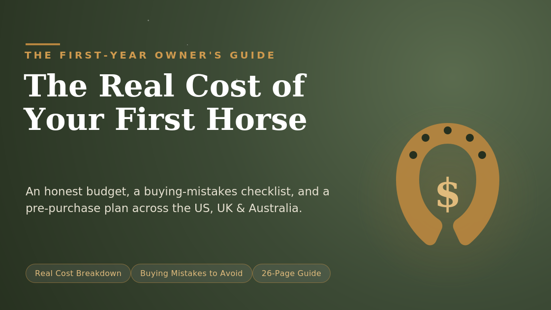 The Real Cost of First Horse