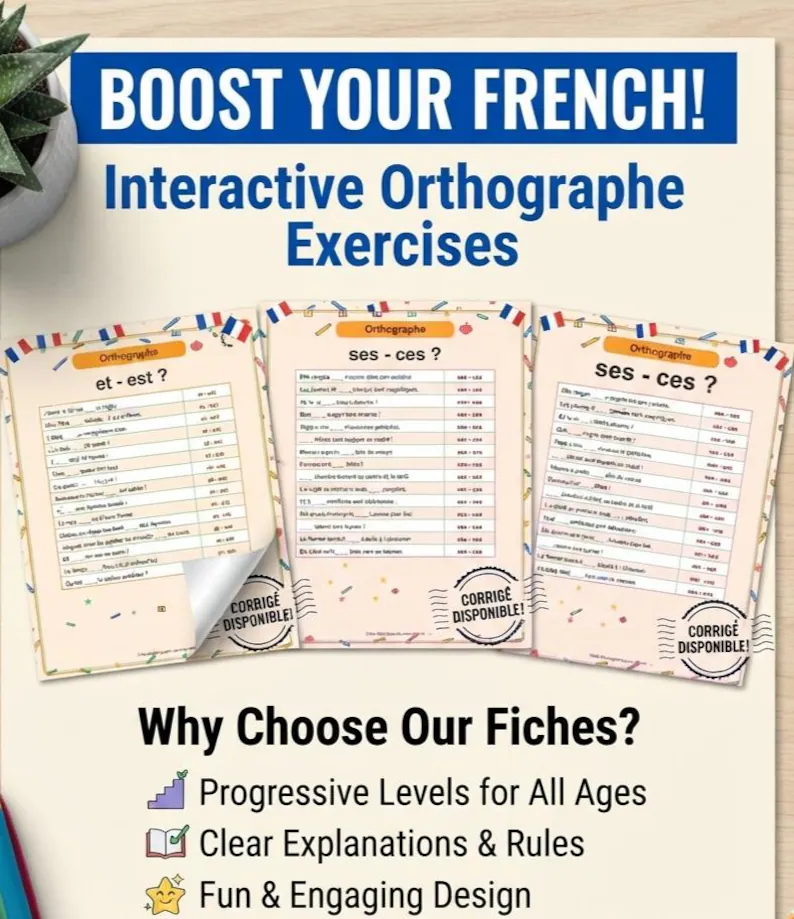 French cards spelling / homonyms