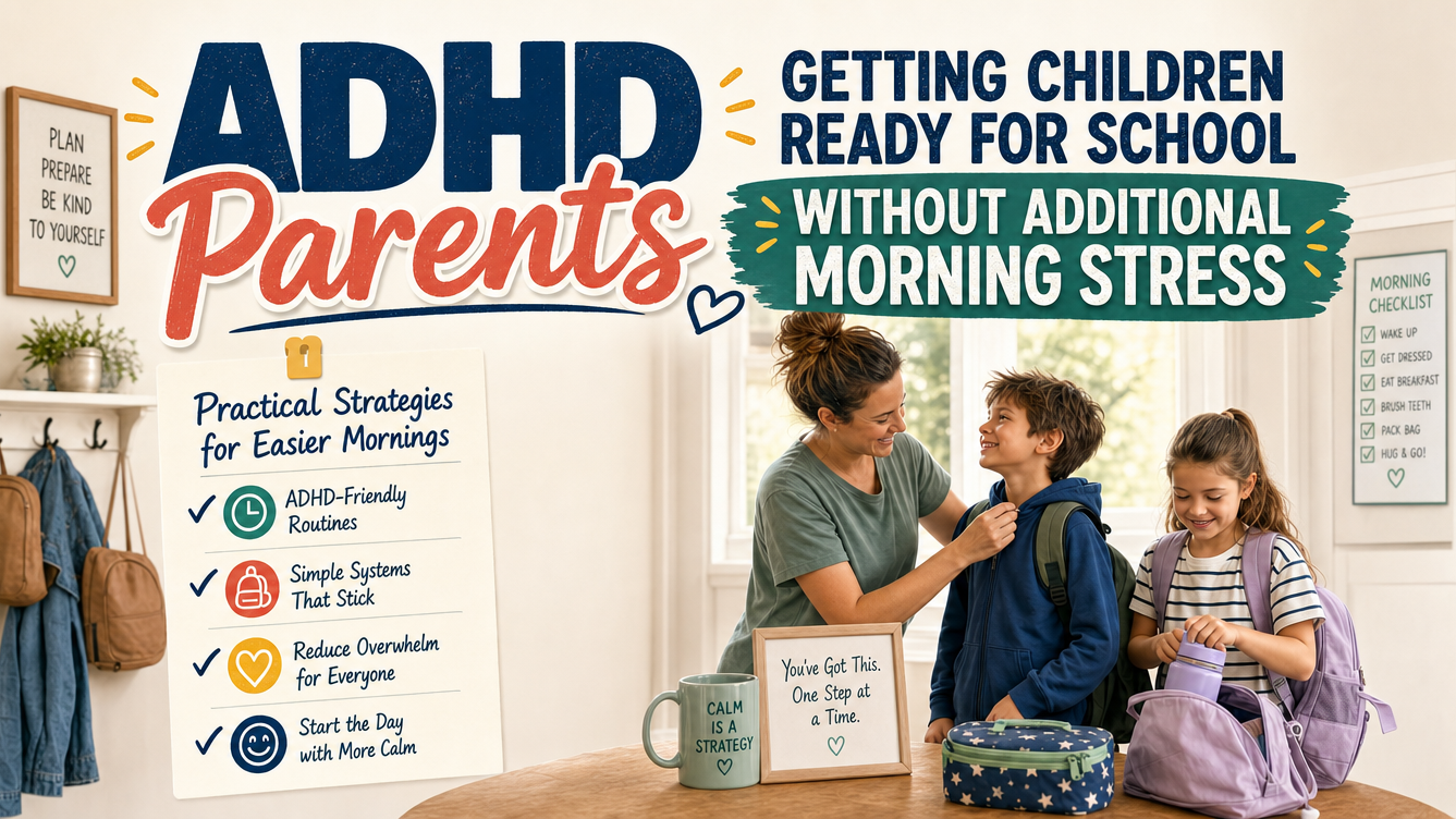 ADHD Parents Getting Children Ready for School Without Additional Morning Stress