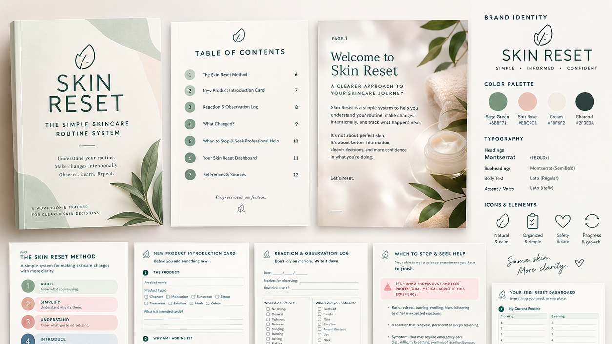 Skincare Routine Workbook