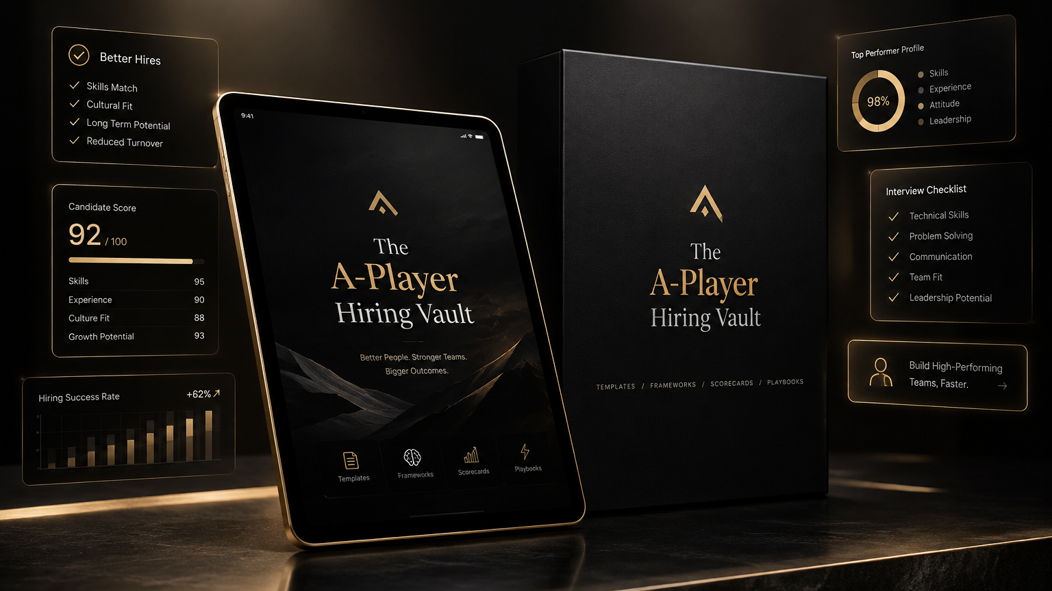 🏆 The A-Player Hiring Vault + Scorecard OS