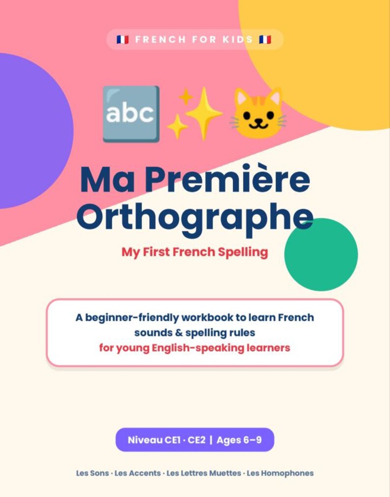 My first spelling / French grammar