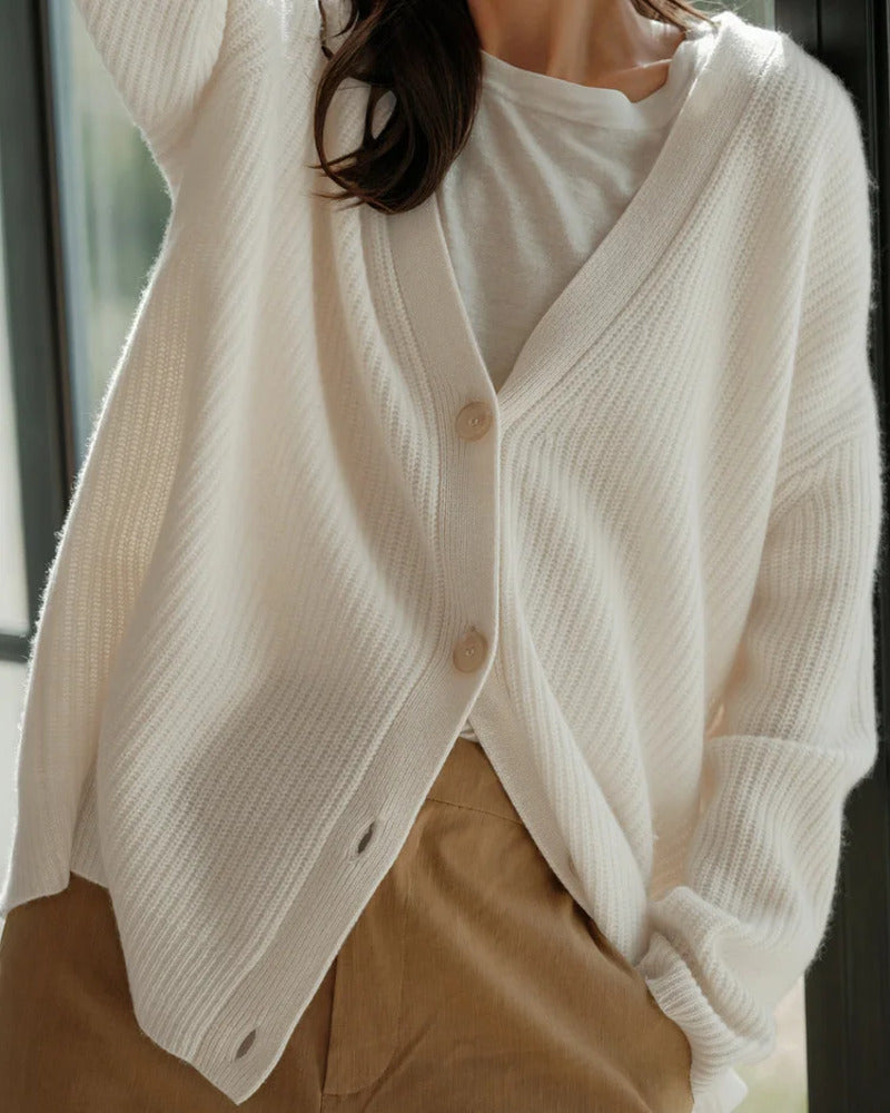 Pia | Women's Ribbed Cardigan