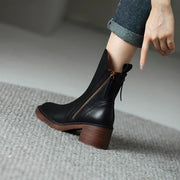 Isabel | Pointed Toe Ankle Boots with Side Zip