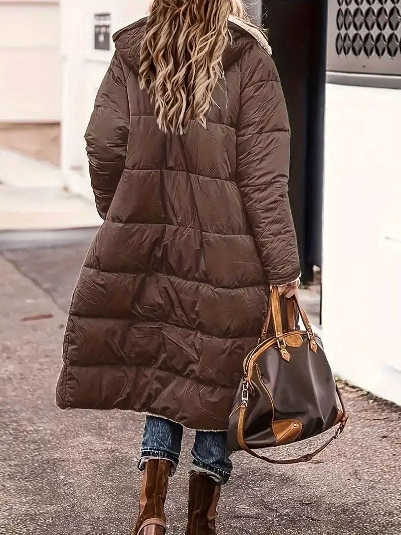 Hany | Women's Longline Fleece Puffer Coat