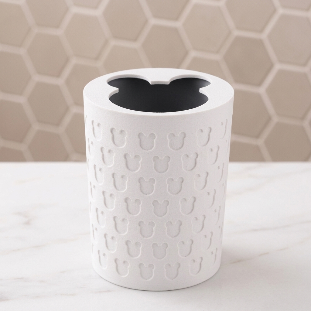 Embossed Bathroom Cup