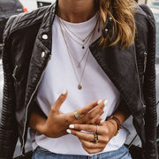 Niamh | Women's Zip Collar Leather Jacket