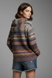 Lina | Fair Isle Print Hoodie
