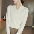 Wren | Wrap Front Knitted Top