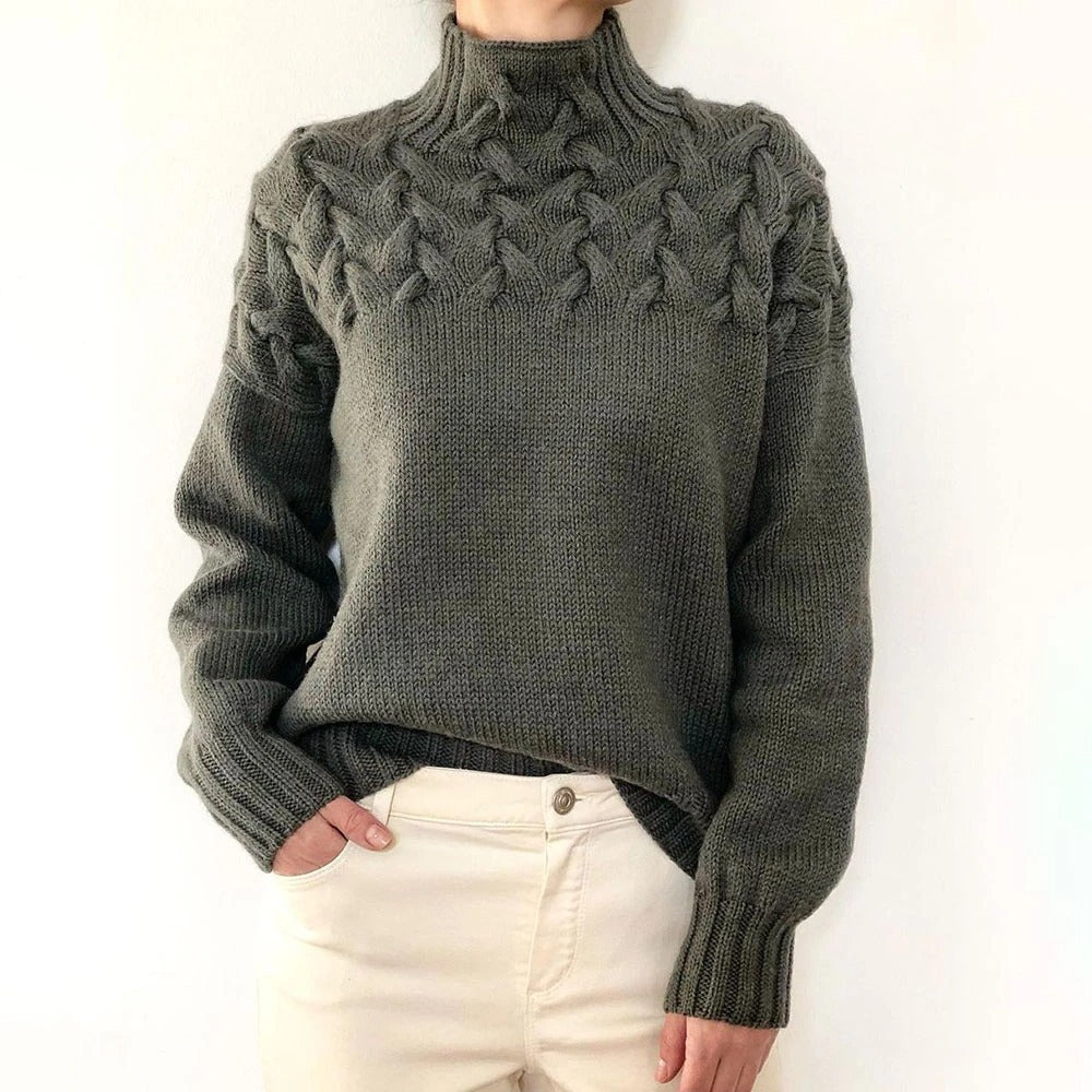 Jana | Women's Cable Knit Turtleneck Jumper