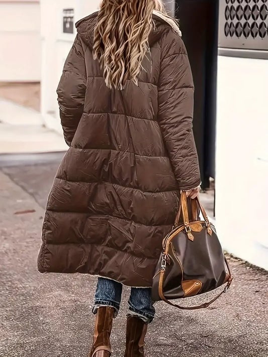 Hany | Women's Longline Fleece Puffer Coat