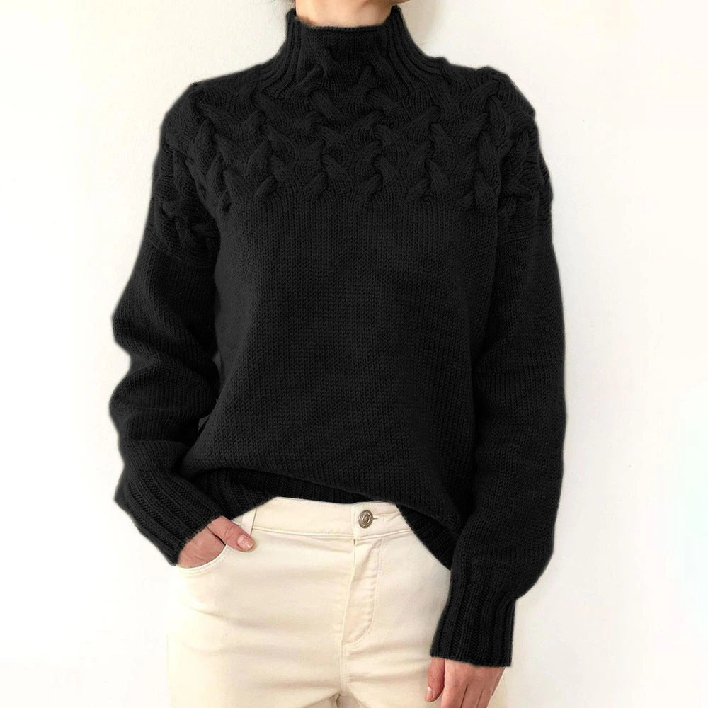 Jana | Women's Cable Knit Turtleneck Jumper