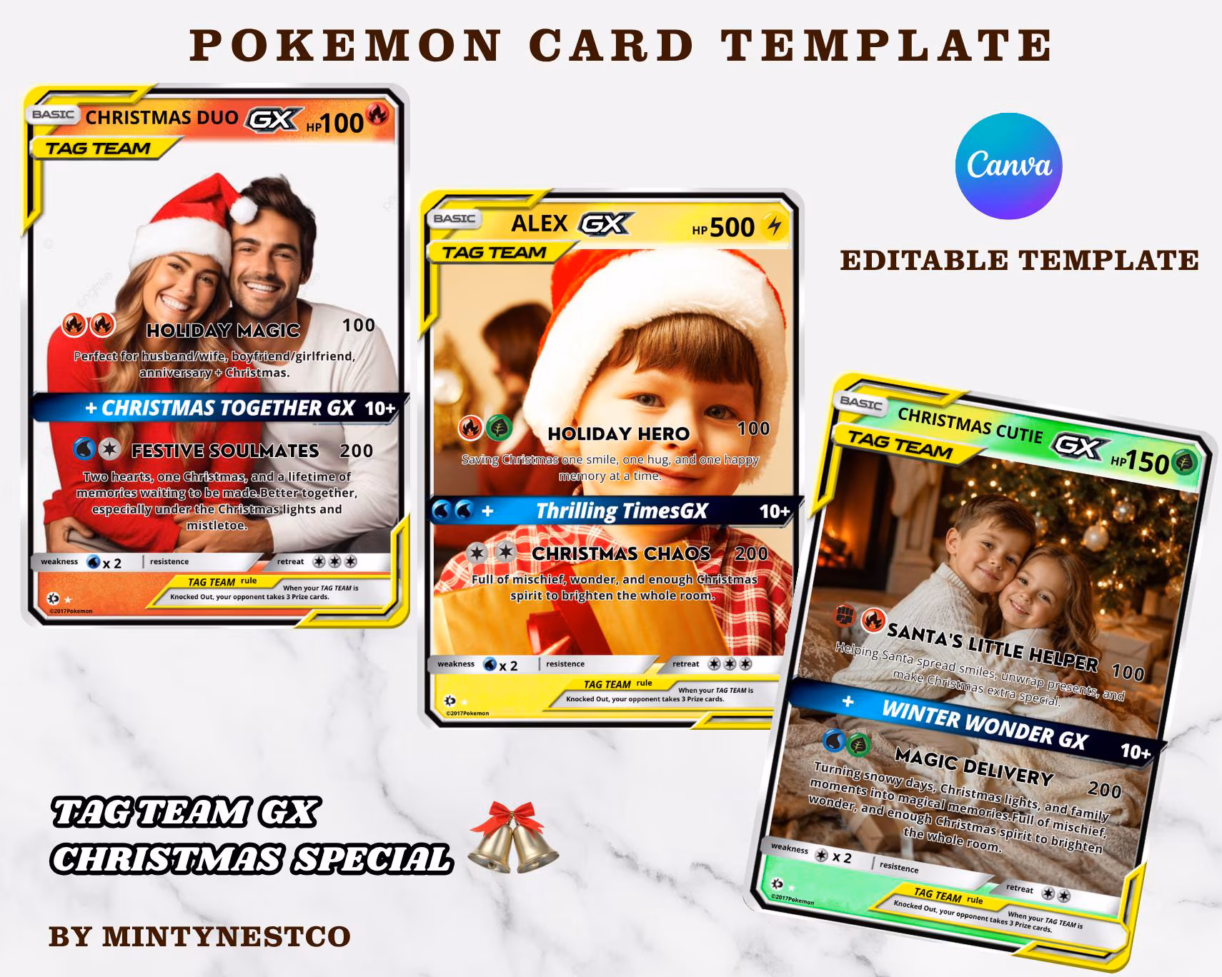 Christmas GX-Style Personalized Card Template