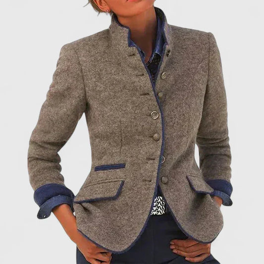 Isolde | Women's Stand Collar Blazer