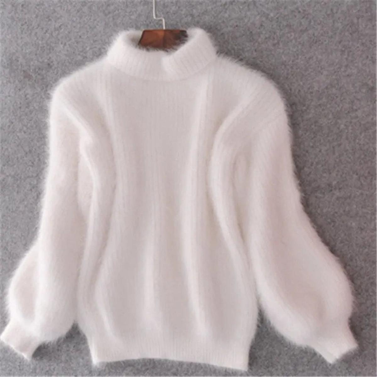 Anastasia | Women's Fluffy Knit Turtleneck Jumper
