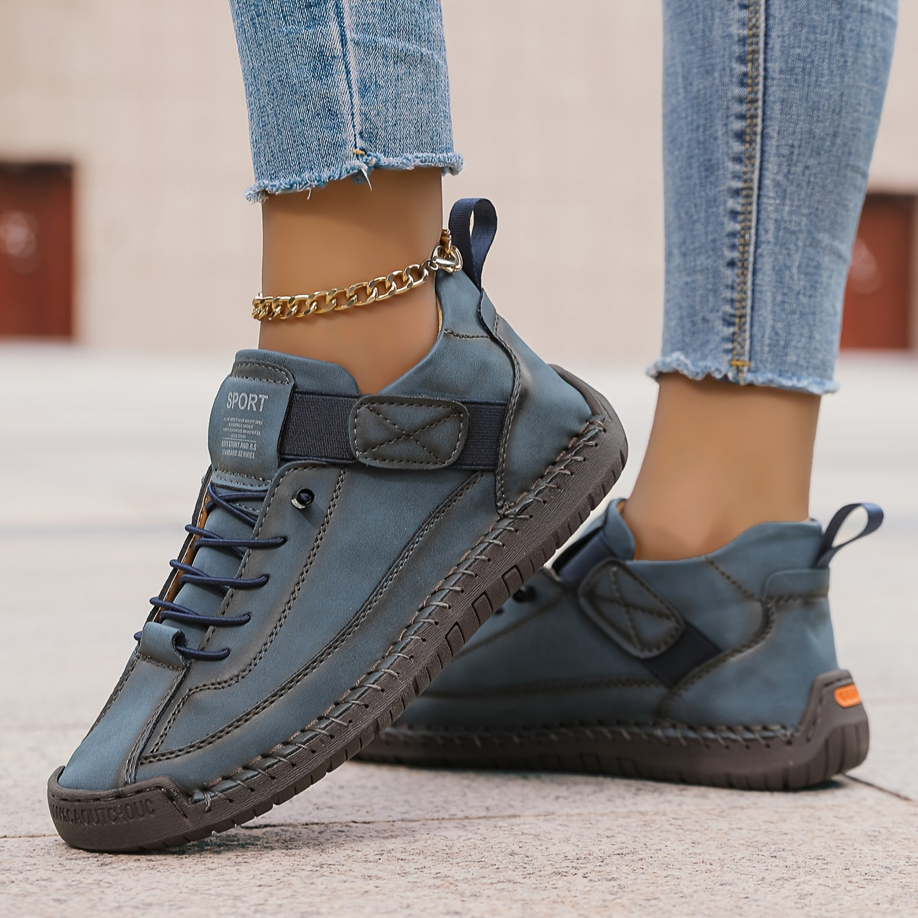 Nadia | Women's Stitched Sole Lace-Up Trainers