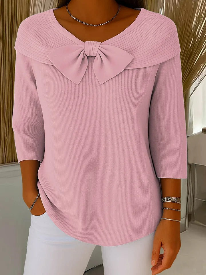 Fiorella | Bow Detail Long Sleeve Top