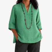 Elena | V-Neck Tunic Top