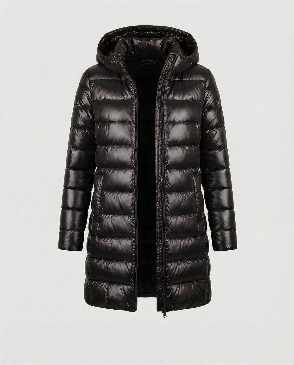 Elena | Women's Longline Hooded Puffer Jacket