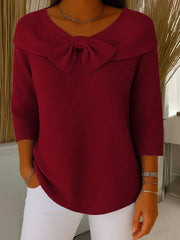 Fiorella | Bow Detail Long Sleeve Top