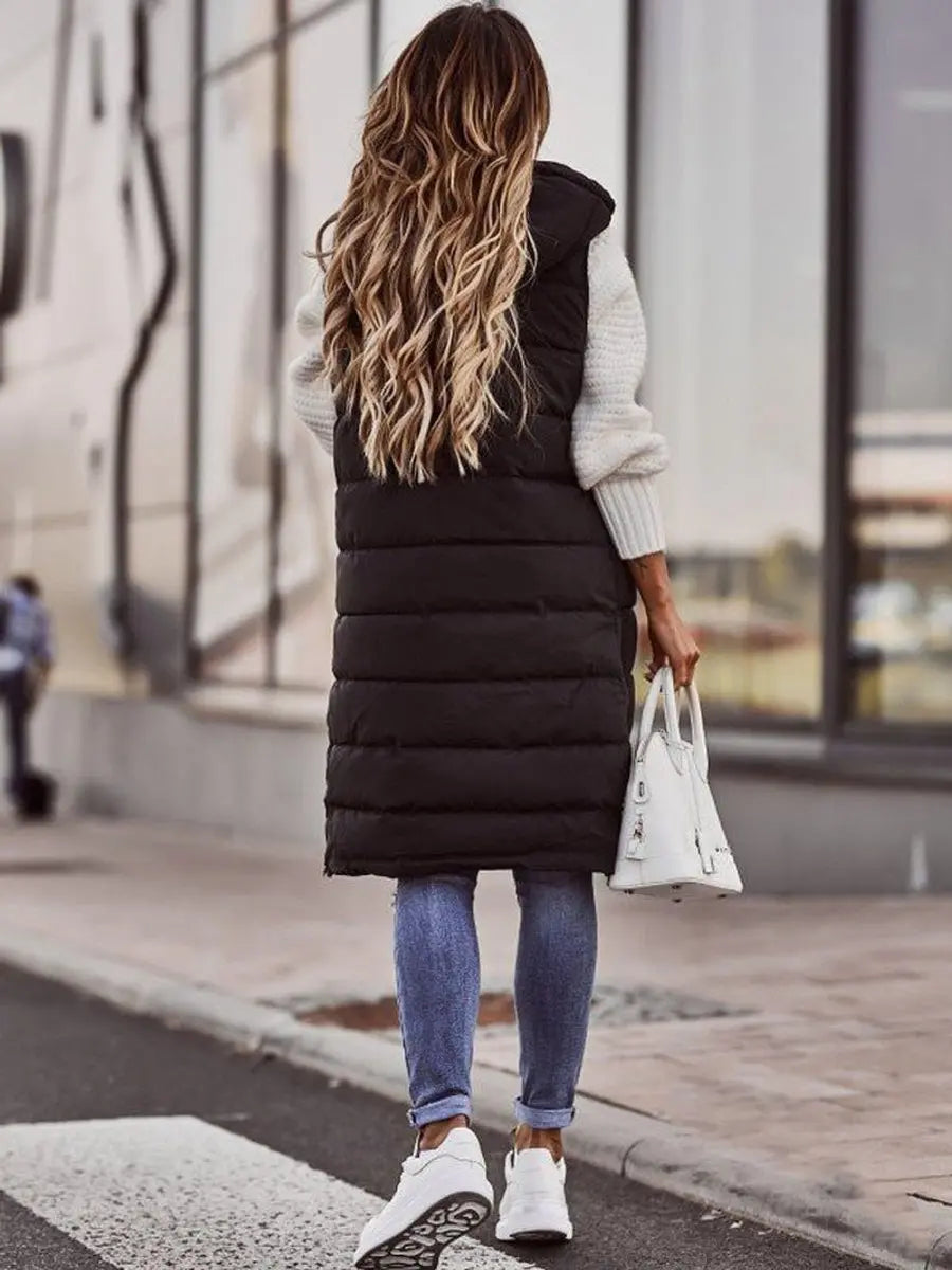 Isa | Long Puffer Gilet