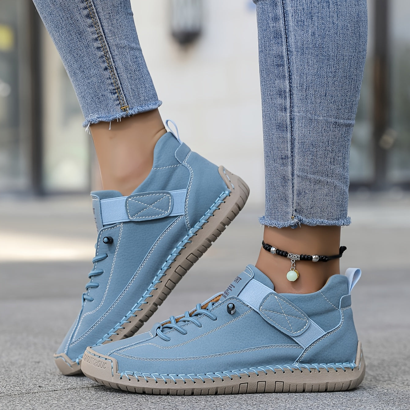 Nadia | Women's Stitched Sole Lace-Up Trainers