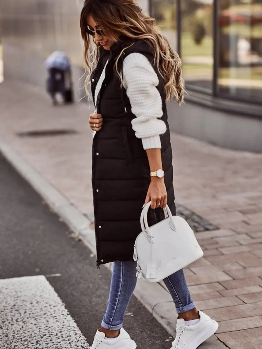 Isa | Long Puffer Gilet