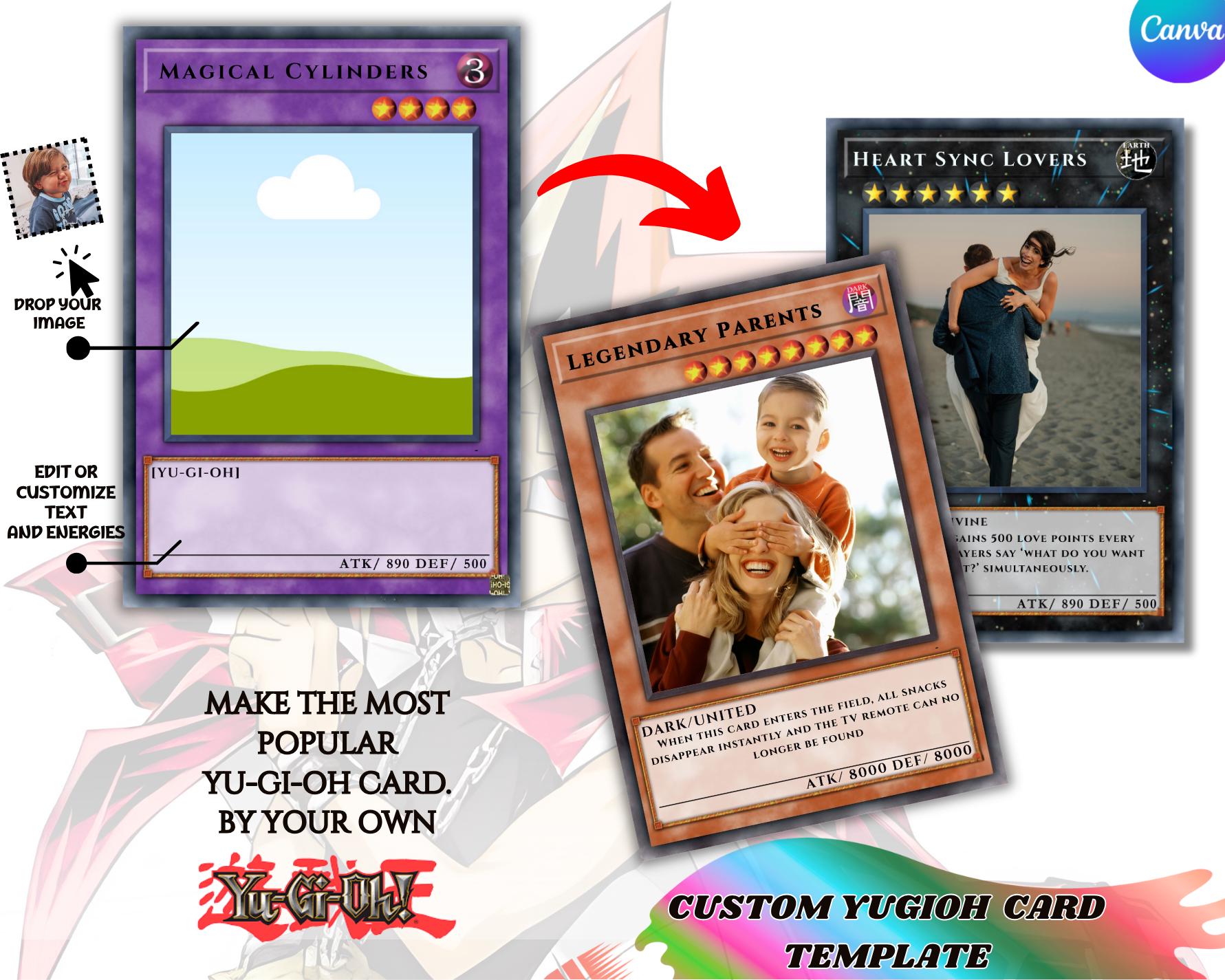 Yu-Gi-Oh Style Card Template Bundle (5 Styles)
