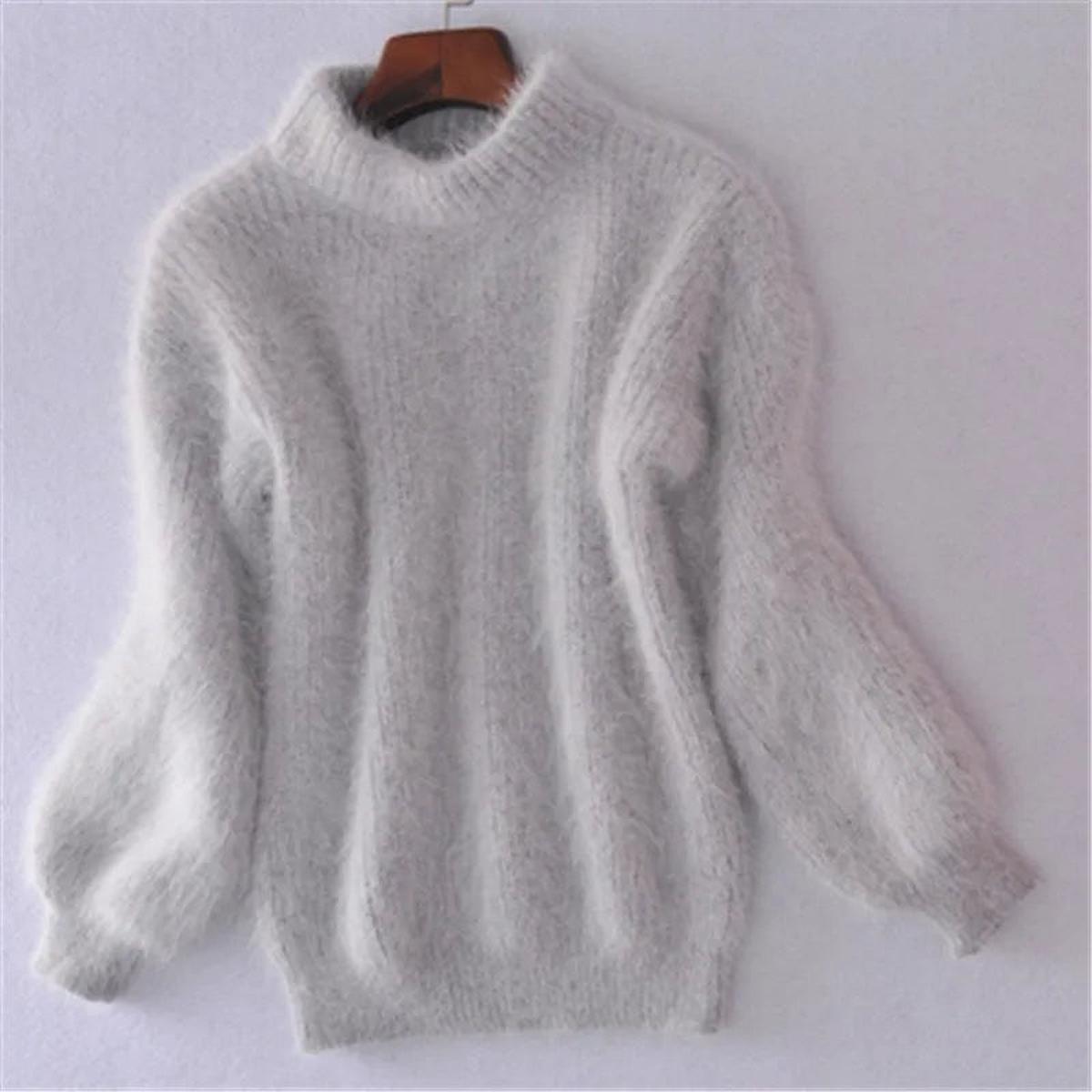 Anastasia | Women's Fluffy Knit Turtleneck Jumper