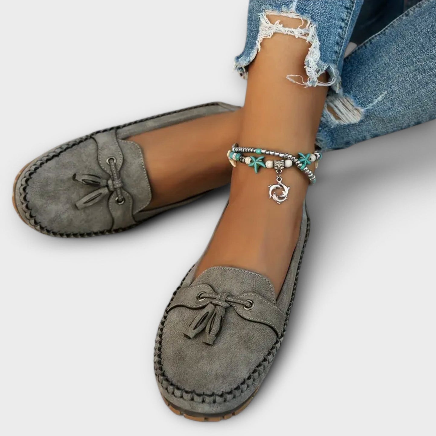 Paloma | Tassel Suede Loafers