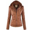 Nita | Hooded Leather Jacket