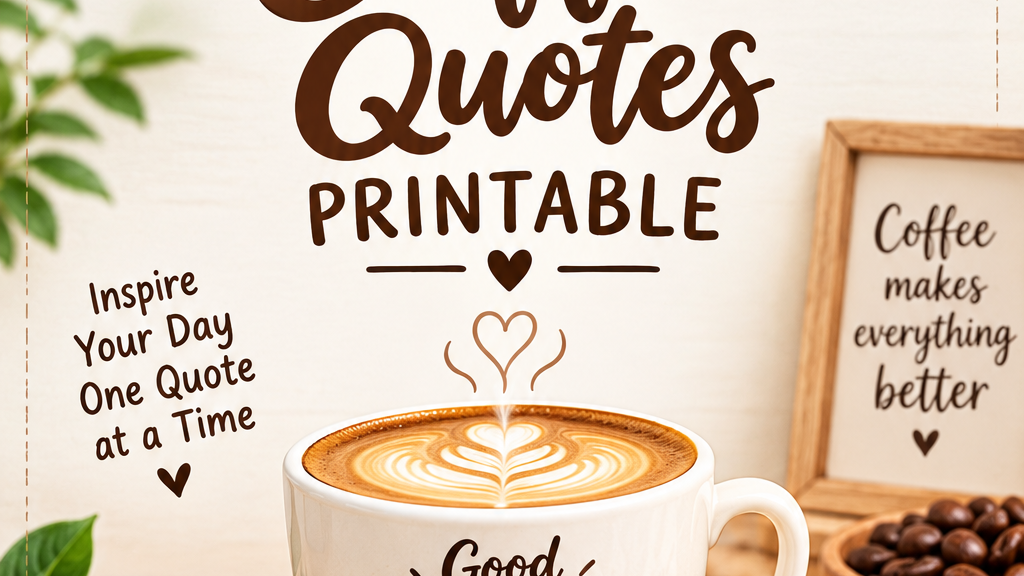 Printable Coffee Quotes Collection