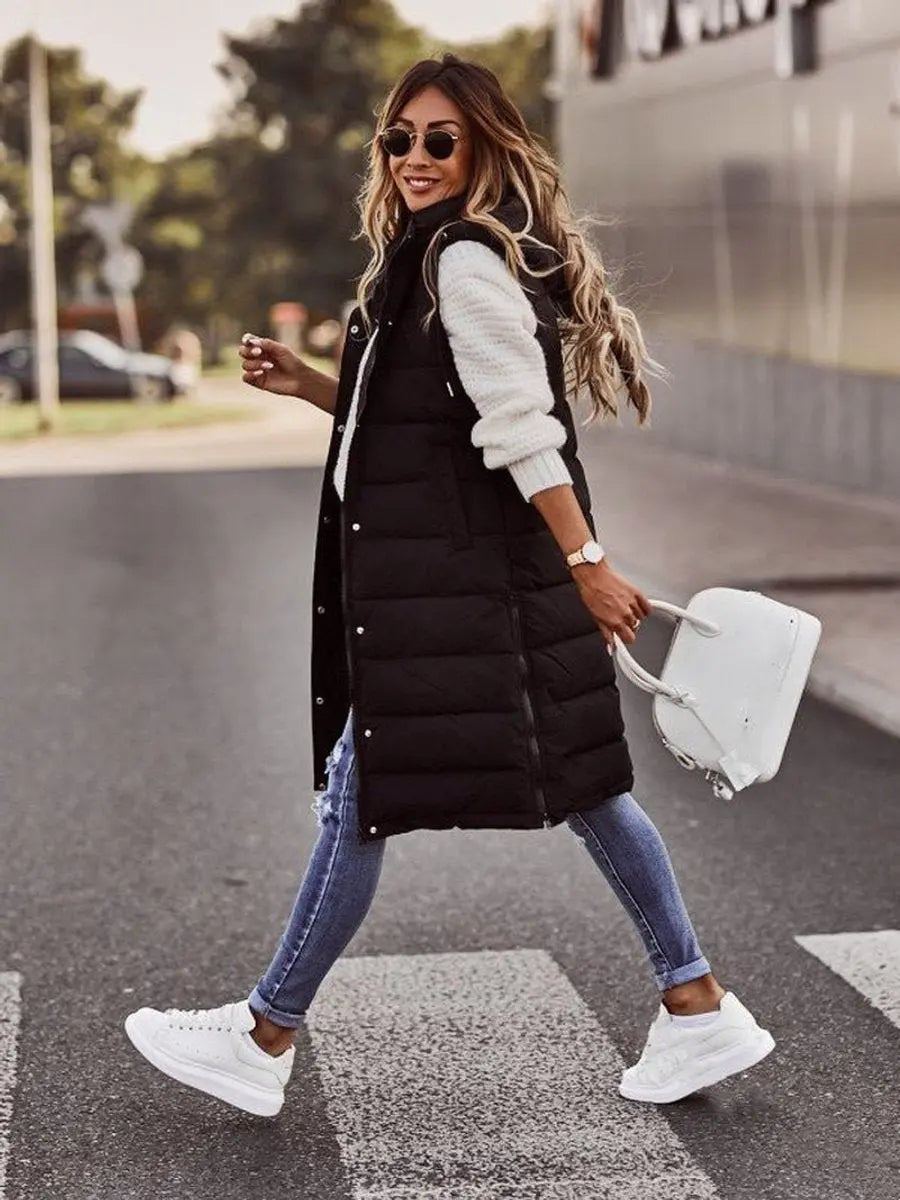 Isa | Long Puffer Gilet