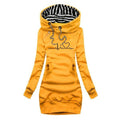 Cindy | Women's Heartbeat Heart Print Longline Hoodie