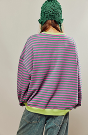 Marisol | Women's Striped Long Sleeve Top