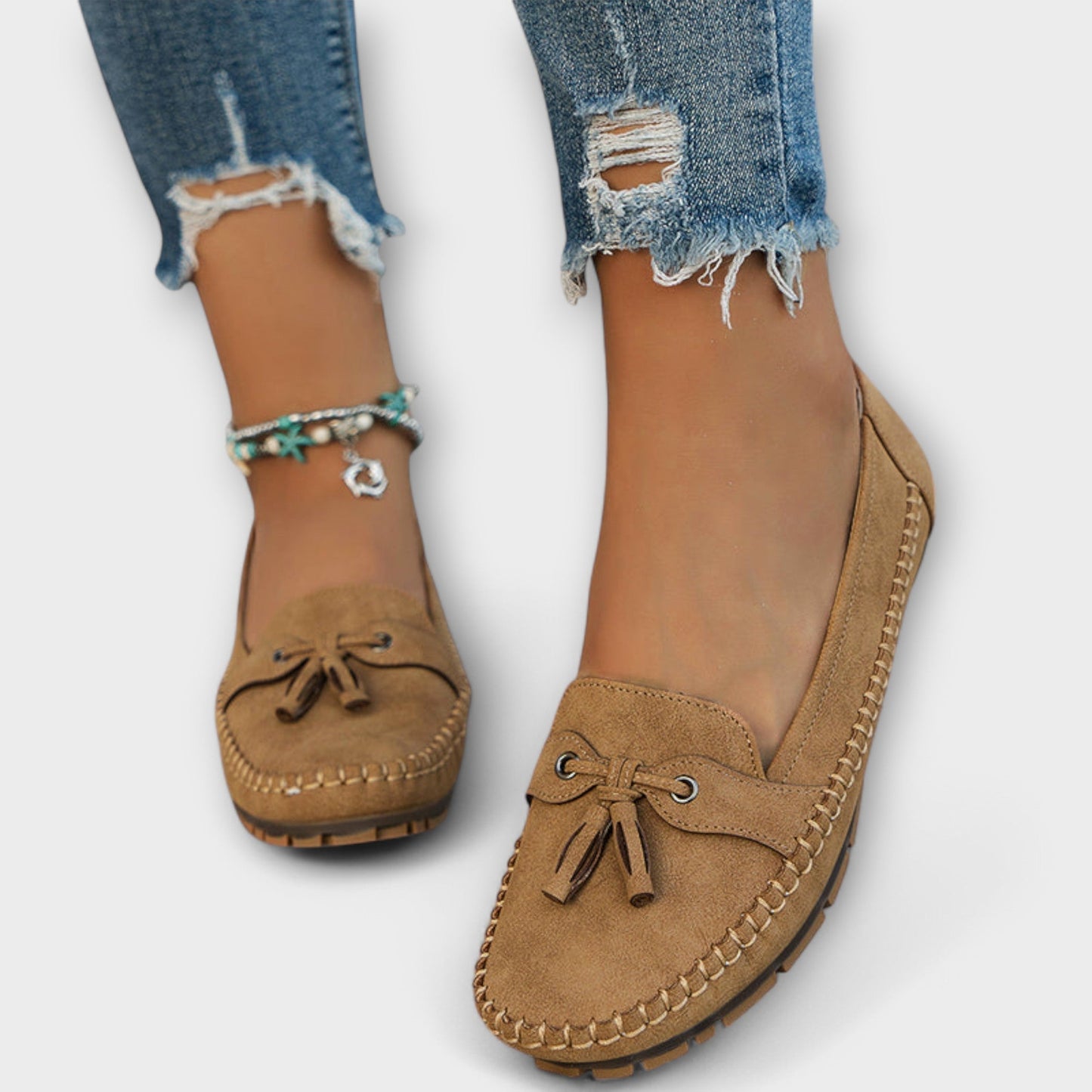 Paloma | Tassel Suede Loafers