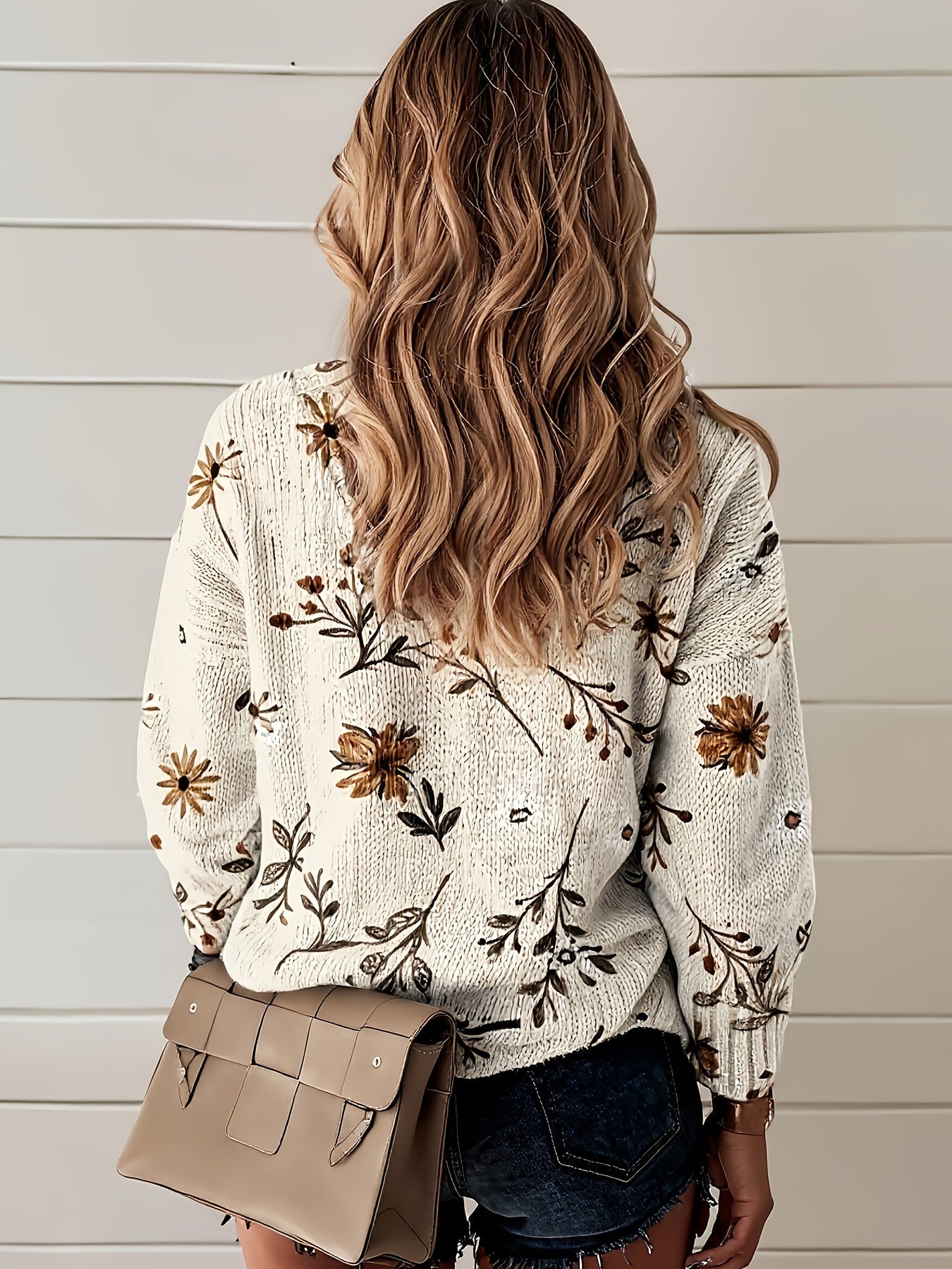 Dania | Women's Floral Knit Jumper