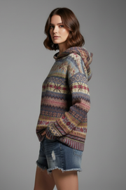 Lina | Fair Isle Print Hoodie