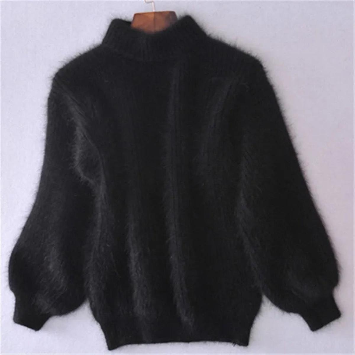Anastasia | Women's Fluffy Knit Turtleneck Jumper